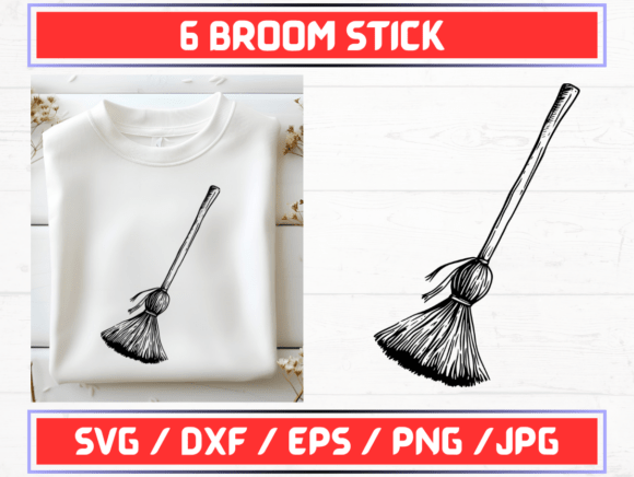 Broom Stick SVG Bundle: Premium Graphics for Seasonal Product Lines