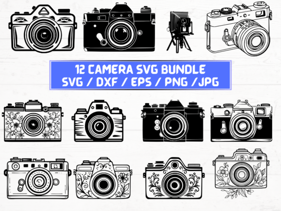 Camera Silhouette Svg: Essential Graphics for Crafts and Design