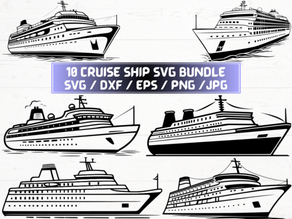 Cruise Ship SVG for Real Embroidery Projects