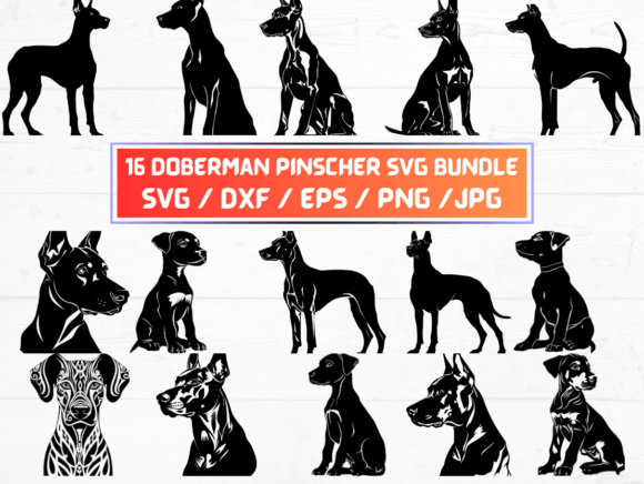 Doberman Pinscher SVG: Premium Graphics for Crafts & Content