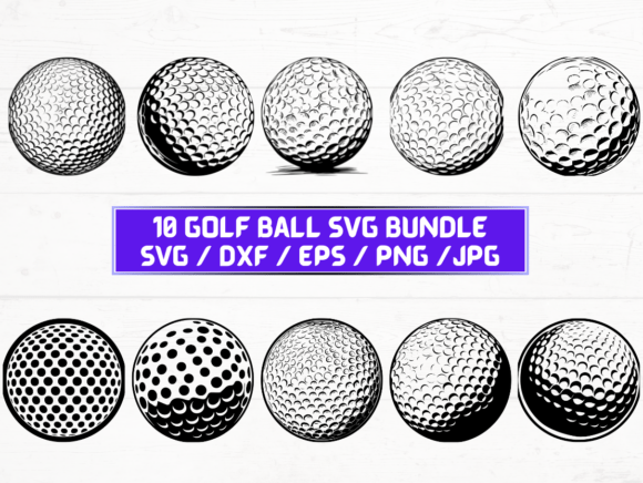 Golf Ball Laser Engraving Cut Files for Graphics & Crafts