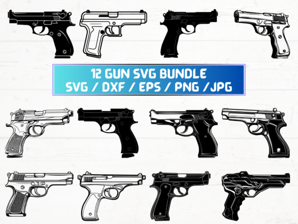 Gun Laser Engraving Cut Files: Graphics for Crafts