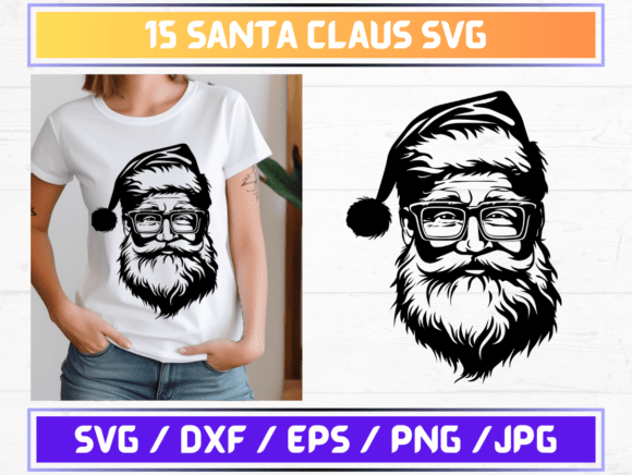 Santa Claus SVG Graphics Review for Modern Brand Templates