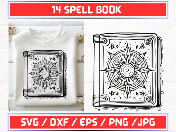 Spell Book SVG Bundle: Graphics for Editorial & Graphic Templates