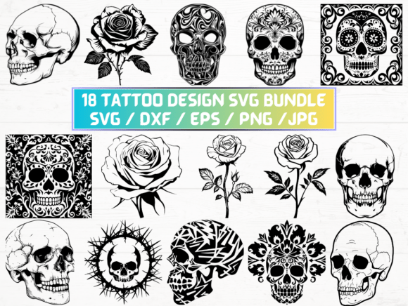 Tattoo Design Svg Files for Cricut Graphics