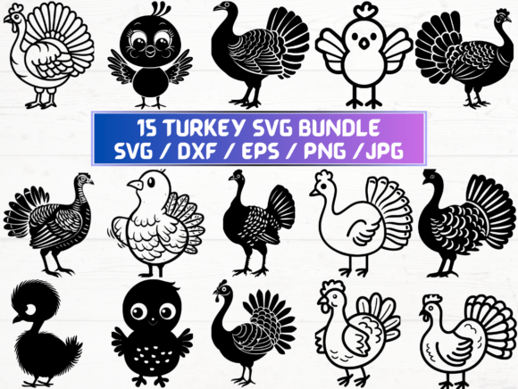 Turkey Stencil for Graphics and Crafts Projects